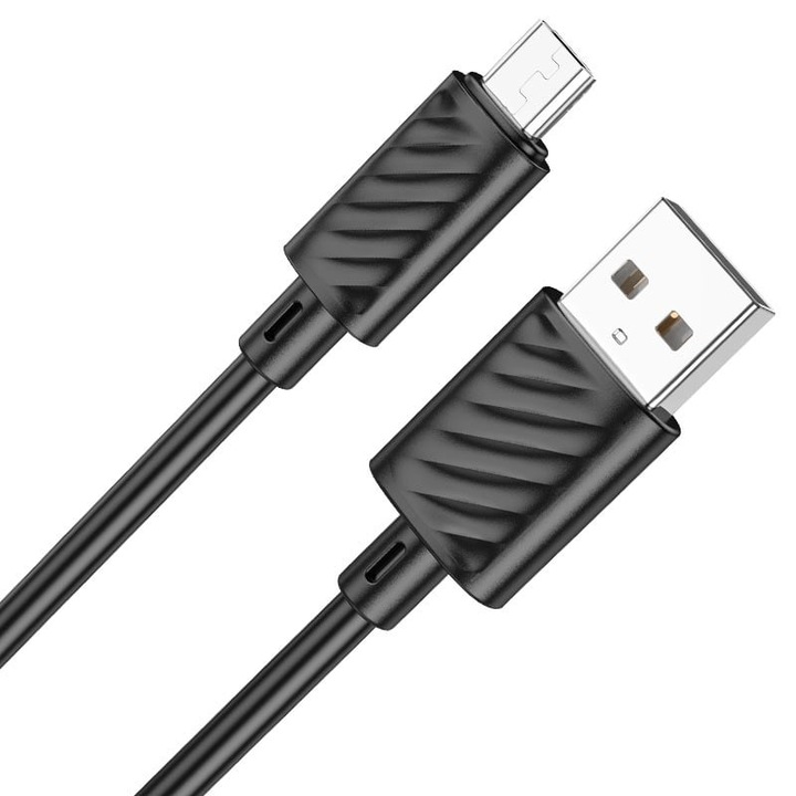 Selani Hoco Premium USB-A - MicroUSB kábel, 18W, 2.4A, 1m, fekete