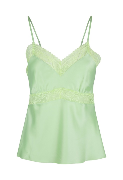 LingaDore, Top de pijama de satin, Verde deschis