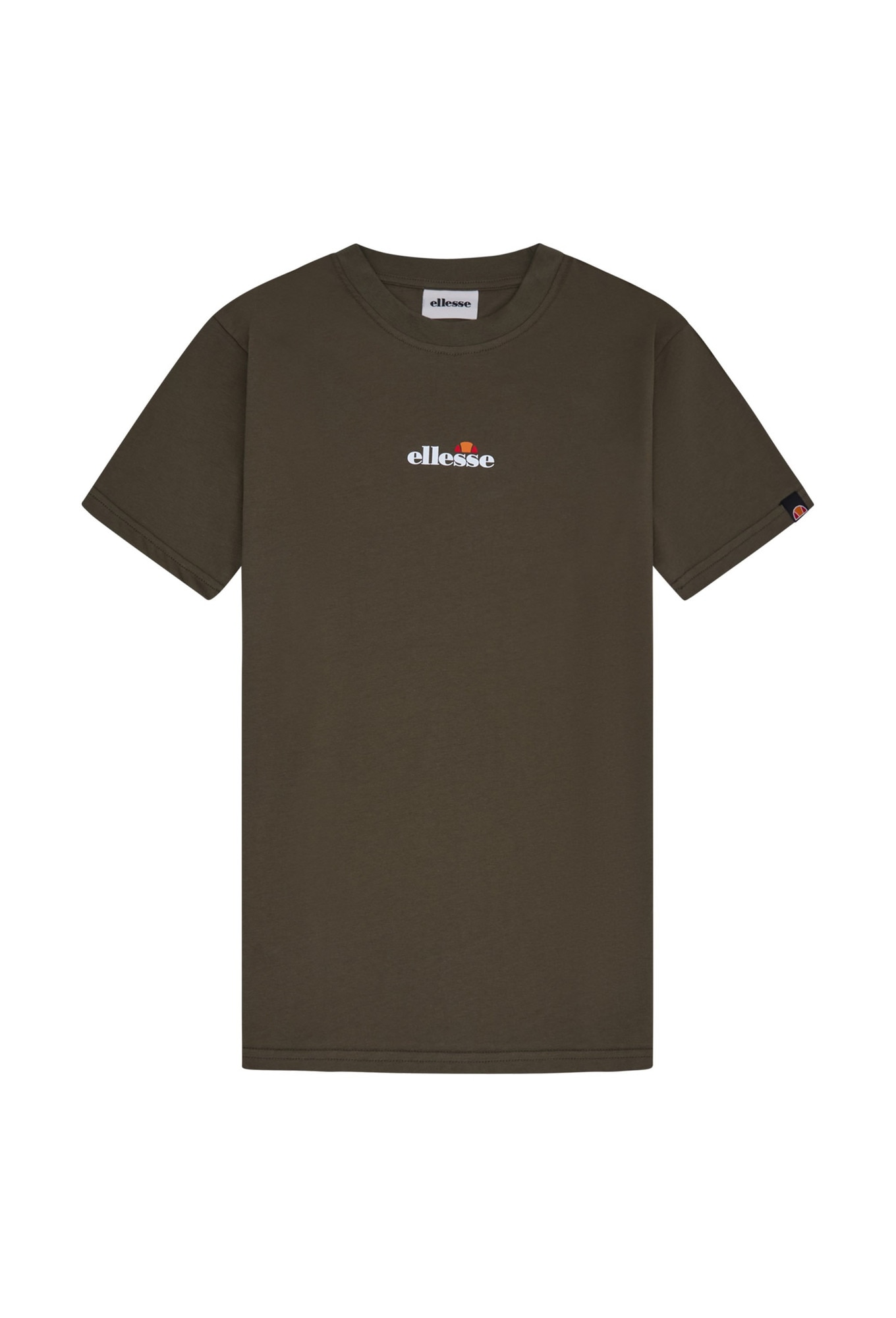 ELLESSE, Tricou regular fit cu imprimeu text, Verde inchis, M