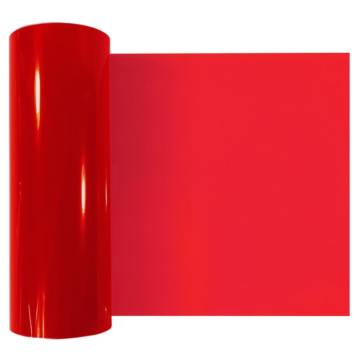 Folie de tuning pentru faruri, 30 x 300 cm, DecoMeister®, Model Rosu deschis, FL007-030-0300S