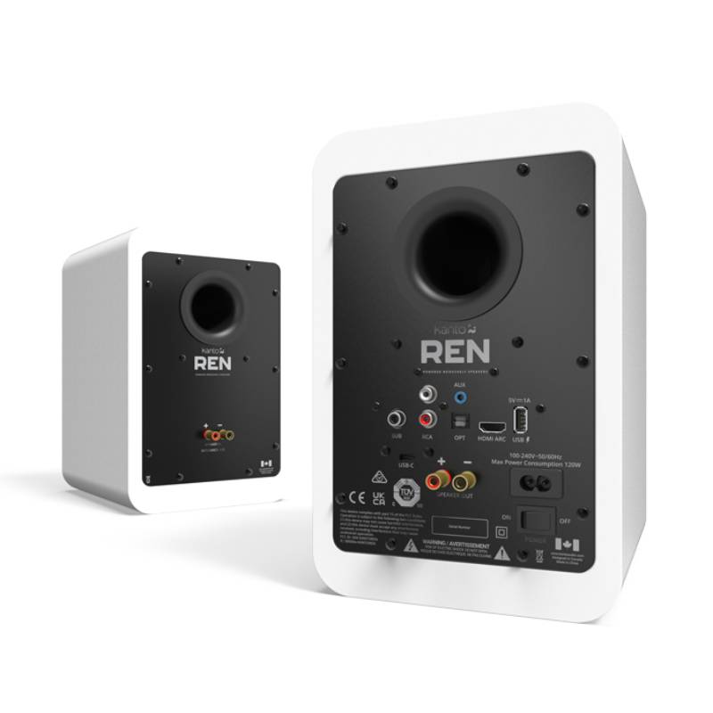 Boxe active Kanto Audio REN, Alb