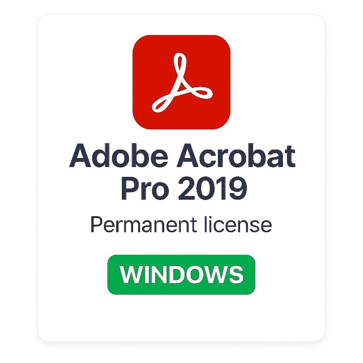 Licenta Adobe Acrobat DC 2019 – Versiune Electronica Permanenta