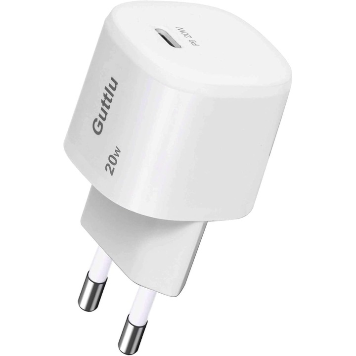 iPhone töltő, Guttlu, 20W, gyorstöltés, USB C kompatibilis