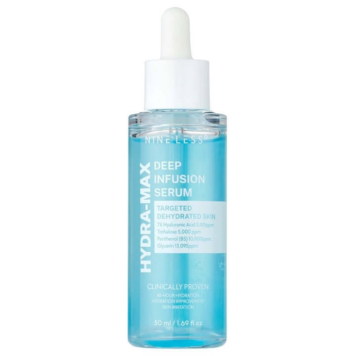 NINE LESS - Hydra Max Deep Infusion хидратиращ серум за лице, 50 мл