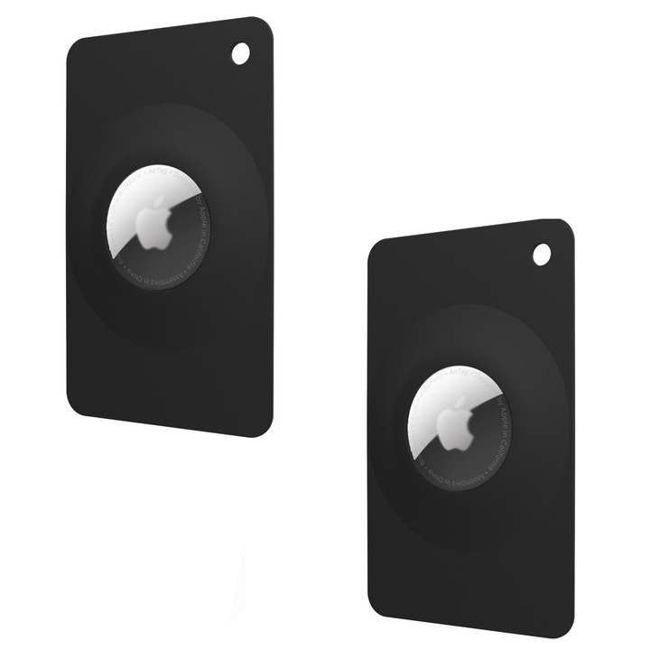 2 Pack Airtag Card Holder - Slim Silicone Airtag Card Holder for Apple Airtag - Ultra Slim Card Holder for Purses, Purses, Backpacks, Wallets and Clutches
