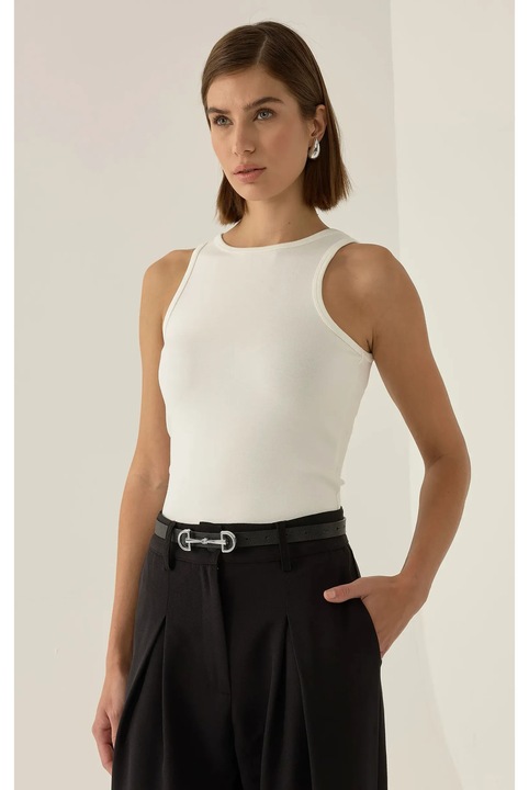 HiCCUP Rousey Racer női trikó, fehér, jersey