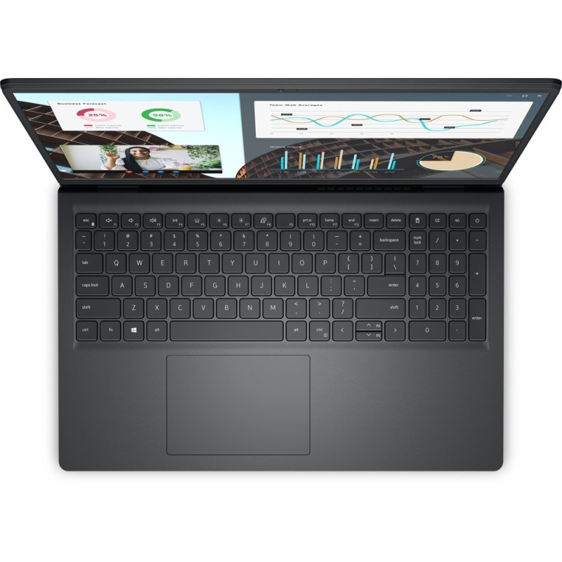 Laptop DELL Vostro 3530, Intel Core i7-1355U pana la 5 GHz, 15.6" Full HD, 16 GB, SSD 2 TB, Intel UHD Graphics, Windows 11 Pro, Carbon Black
