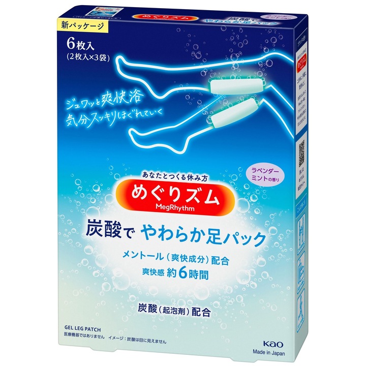 Bandaj termic Megrhythm plasture gel racoritor picioare 6buc