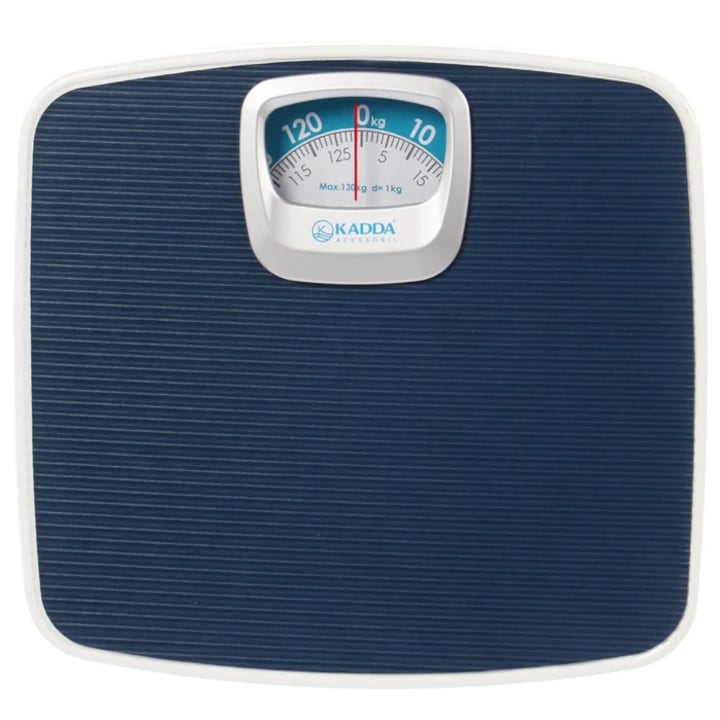 Cantar Mecanic Corporal Kadda, 130 kg, Albastru Inchis – Fara Baterii, Afisaj Clar, Ideal pentru Baie