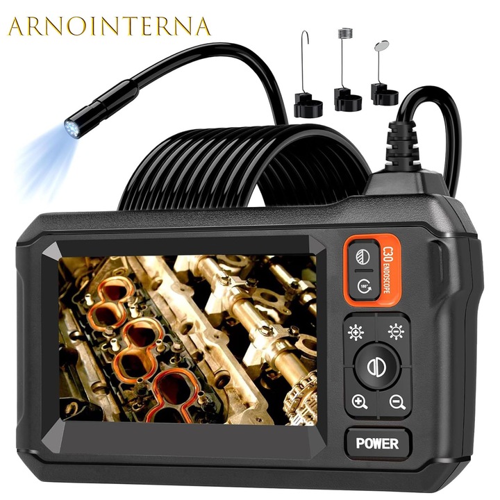 Microcam, Camera endoscopic cu iluminare, camera endoscopic cu ecran ...