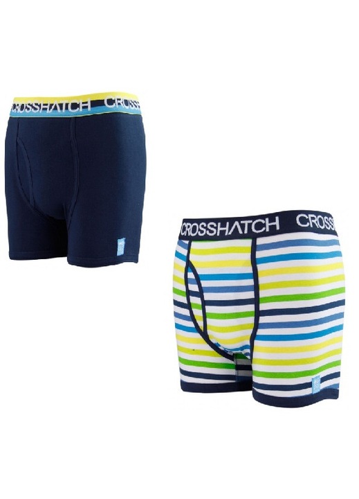 Boxeri barbati Crosshatch, 2buc/set, marimea L