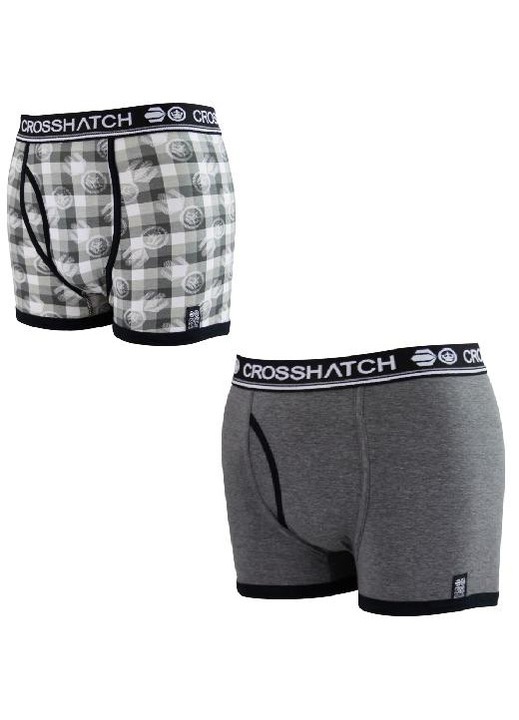 Boxeri barbati Crosshatch, 2buc/set, marimea XL