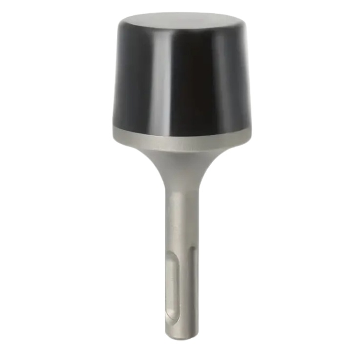 Dispozitiv de batut tevi cu cap din cauciuc, instalatii sanitare, prindere SDS+, 95x36.8 mm