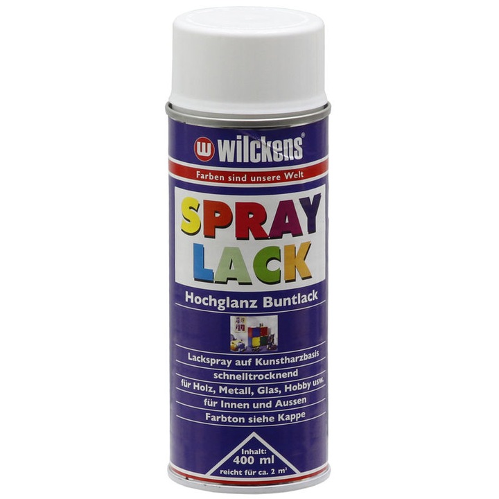 Vopsea alba Lac alb RAL 9010 NOPOLUX WILCKENS GRANIT spray 400 ml