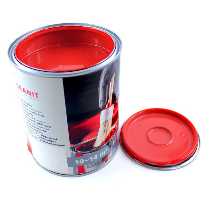 Vopsea rosie RAL 3020, GRANIT, 2.5 l