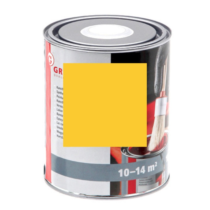 Жълта цинкова лакова боя RAL 1018 NOPOLUX WILCKENS GRANIT кутия 1 л