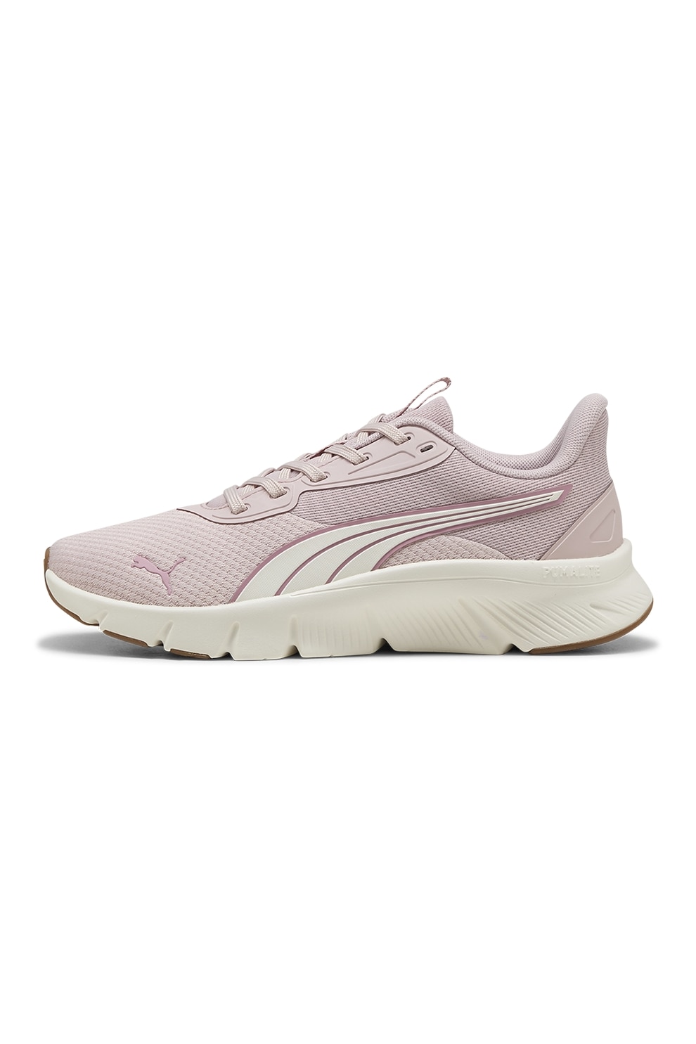 Puma, Pantofi Flexfocus Lite din plasa cu logo, pentru alergare, Roz pastel, 4.5