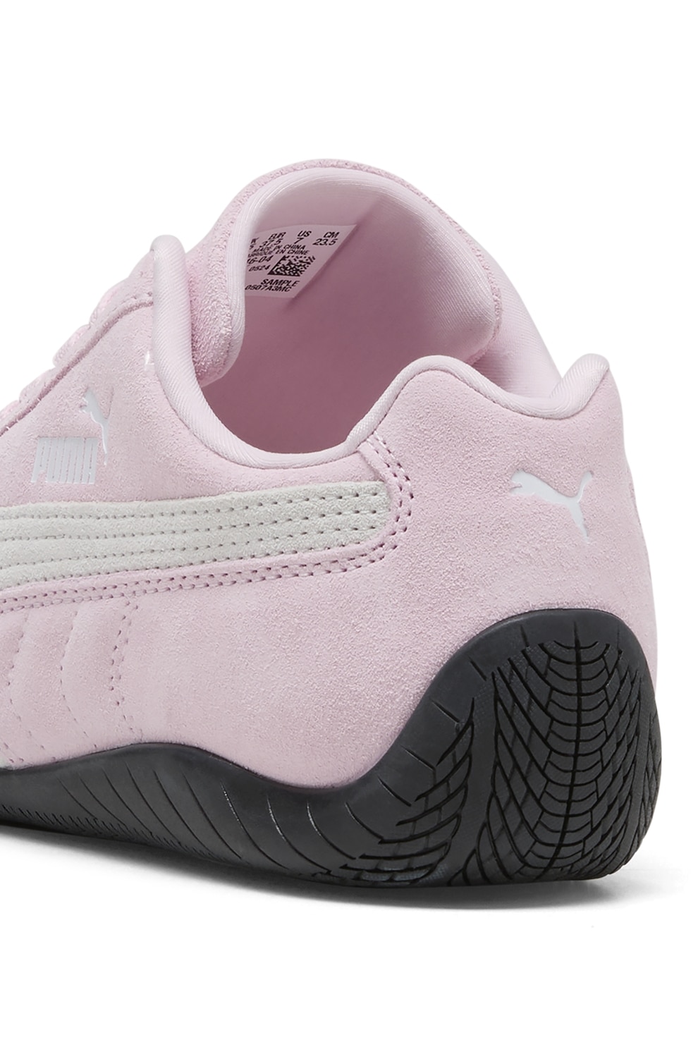 Puma, Pantofi sport Speedcat OG unisex din piele intoarsa, Alb