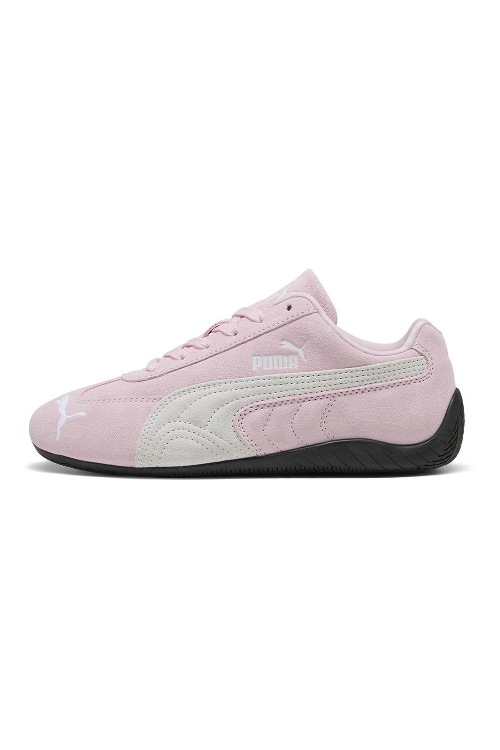 Puma, Pantofi sport Speedcat OG unisex din piele intoarsa, Alb
