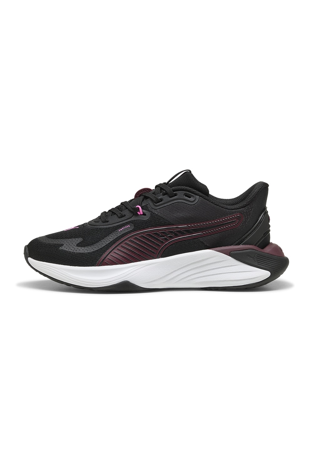 Puma, Pantofi wedge pentru antrenament Pwr Hybrid, Negru, Roz, 3.5