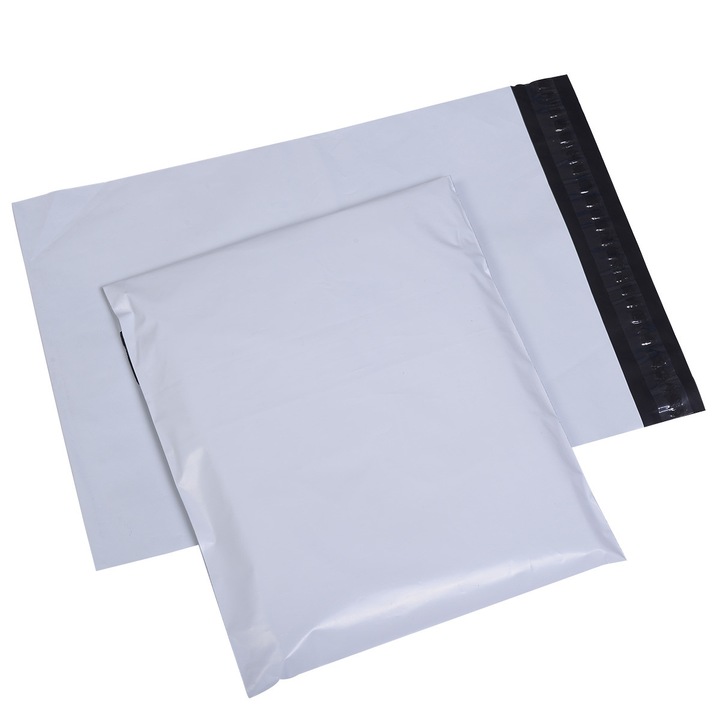 Комплект куриерски пликове Plastic & Paper Distribution, Самозалепващ се, 360 x 450 мм, 100 бр