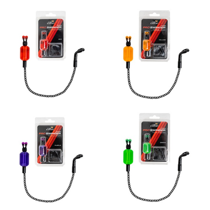 Set 4X PRO SWINGER CHAIN, cu lant, culori: rosu, galben, verde, violet