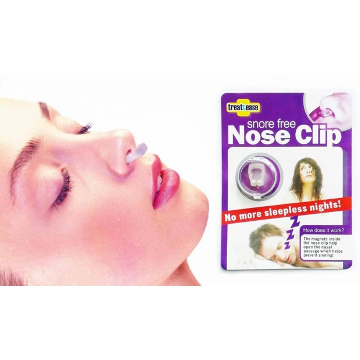 Dispozitiv anti-sforait, Top Gift, clip, material elastic, non-toxic, 800+ Gaus