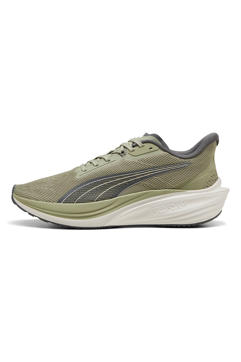 Puma, Pantofi pentru alergare Darter Pro, Kaki, Gri inchis, 8
