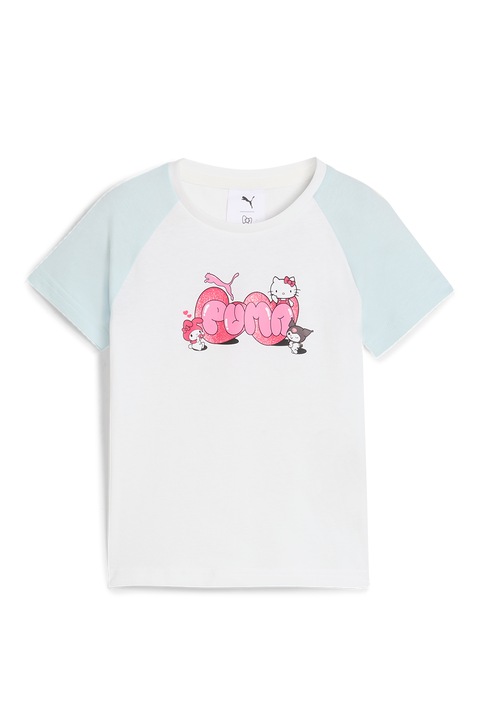 Puma, Hello Kitty mintás póló, Pasztellrózsaszín/Törtfehér