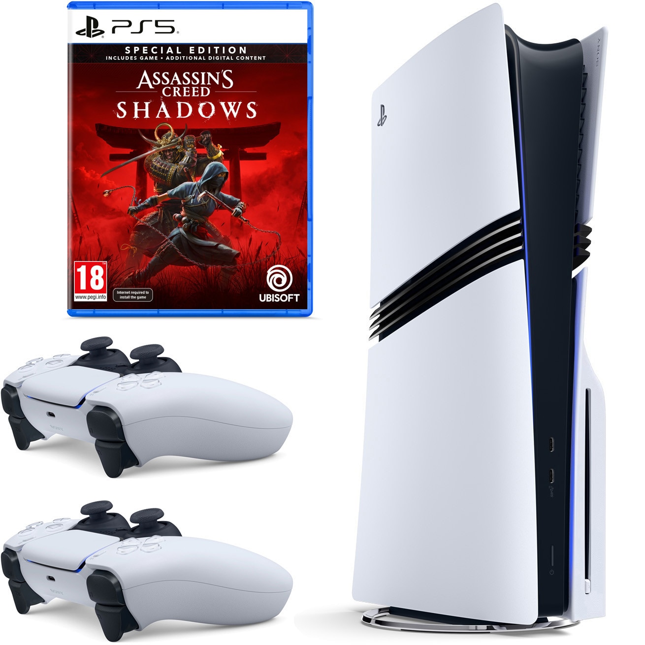 Consola PlayStation 5 Pro, Disc Edition, 4TB SSD + Joc AssassinS
