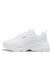 Puma, Pantofi sport din piele ecologica cu talpa demi-wedge Cassa 2.0, Alb