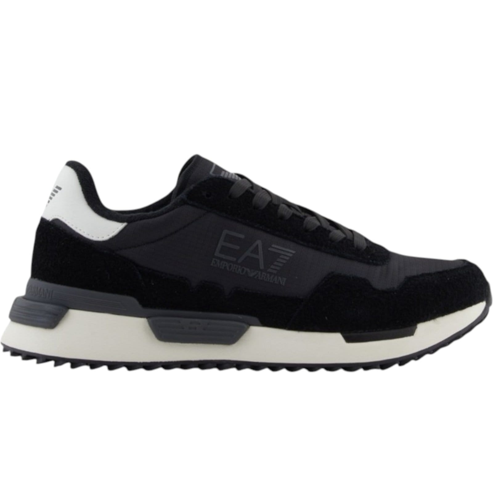 Pantofi sport Emporio Armani EA7 Vintage Running Nylon Negru Alb