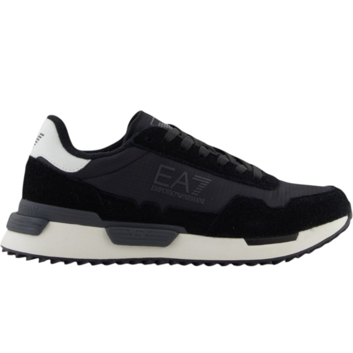 Pantofi sport Emporio Armani EA7 Vintage Running Nylon 47787, Alb/Negru