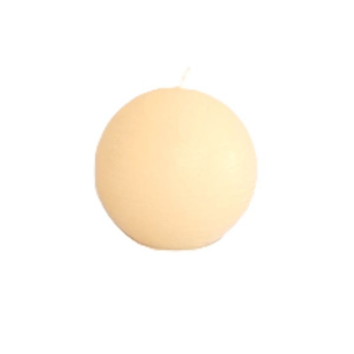 Rusztikus gömb gyertya 60 mm, 1 darab, krém