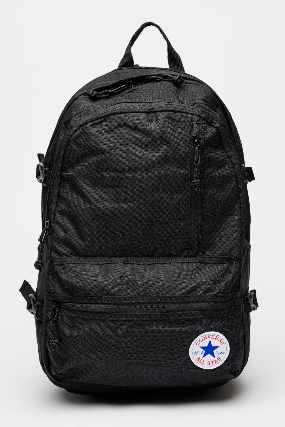 Converse, Rucsac unisex cu buzunare multiple Straight Edge, Negru
