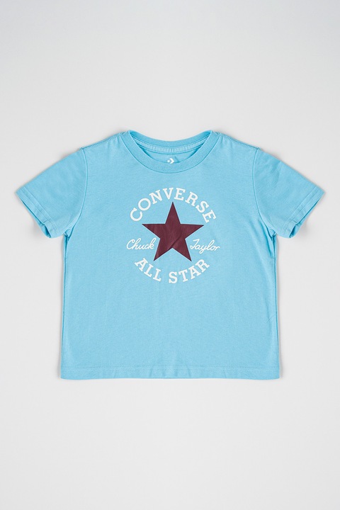 Converse, Chuck póló logós foltrátéttel, Fehér/Türkiz