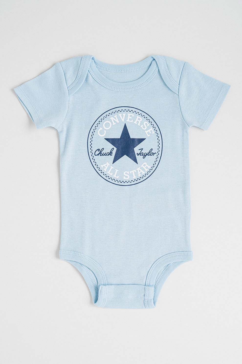 Converse, Set de body-uri, botosei si caciula cu logo - 3 piese, Albastru deschis, 74-80 CM