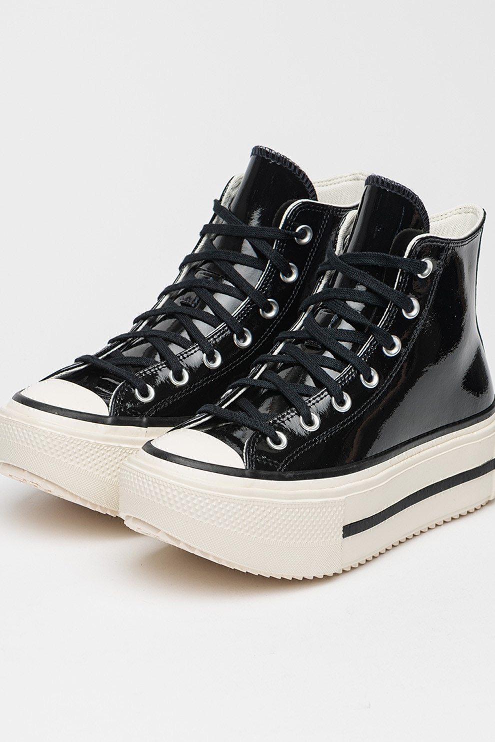 Converse Lift Double Stack Platform 5.5 Mens shoes sneaker Leather Black A12977C Chuck Taylor All Star Lift Double Stack Platform Patent  main image 3