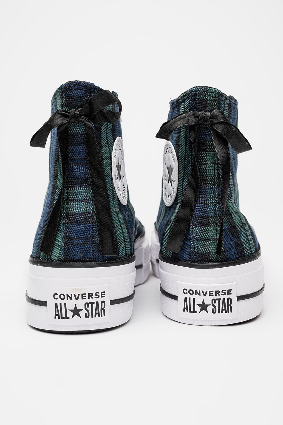 Converse, Tenisi high-cut cu model in carouri Chuck Taylor All