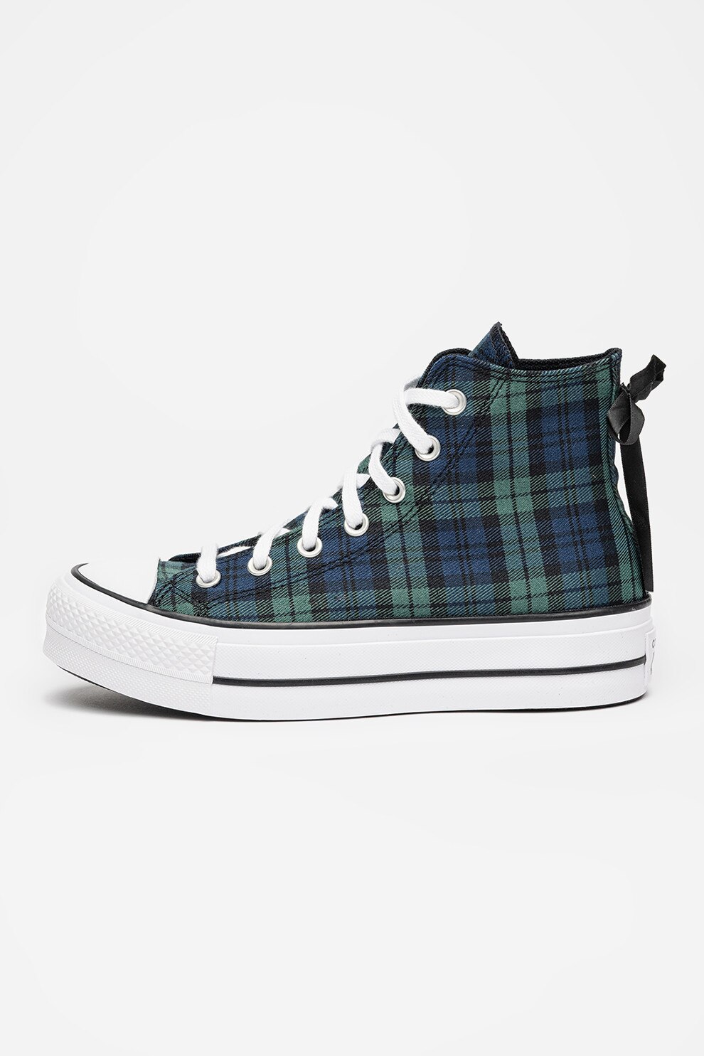 Converse, Tenisi high-cut cu model in carouri Chuck Taylor All