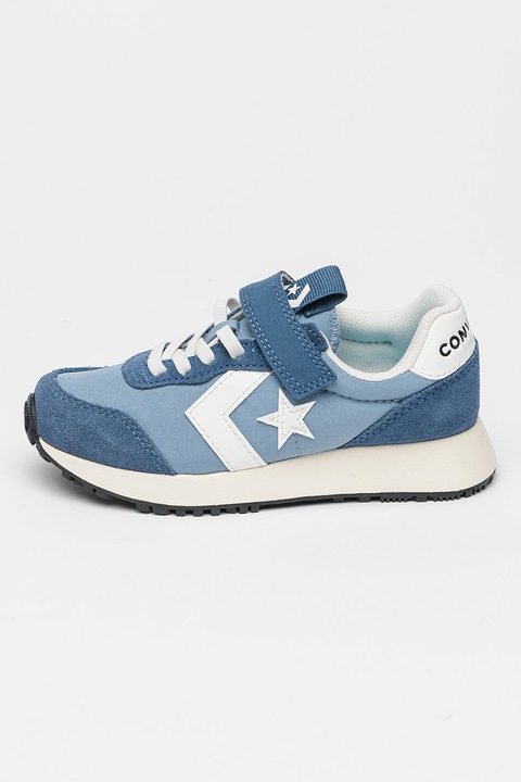 Converse, Pantofi sport cu velcro Omega Trainer Easy-On, Albastru prafuit/Albastru azur