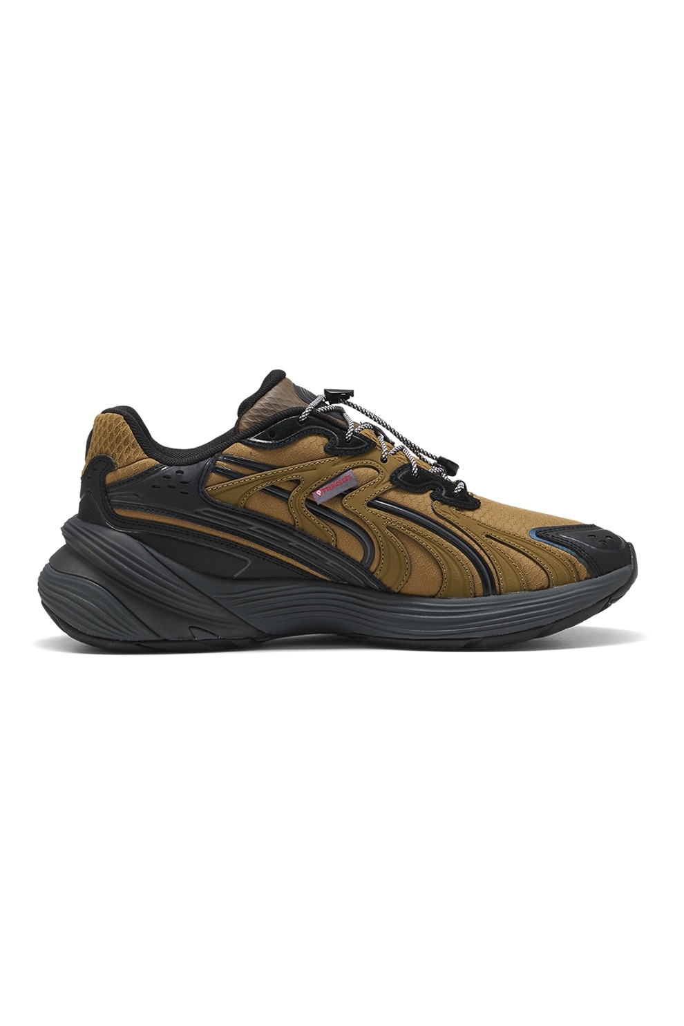 Puma, Pantofi sport Inverse Urban Explorer wedge, Negru, Maro Ocru