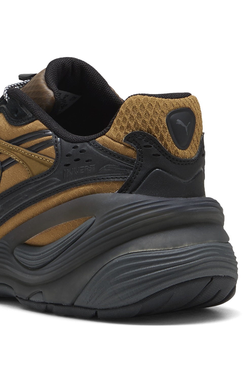 Puma, Pantofi sport Inverse Urban Explorer wedge, Negru, Maro Ocru