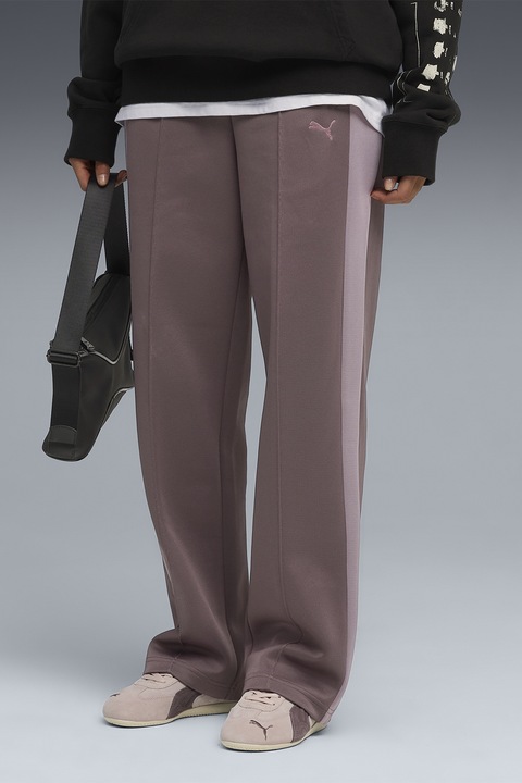 Puma, Pantaloni de trening drepti T7 Always On, Roz somon/Roz inchis