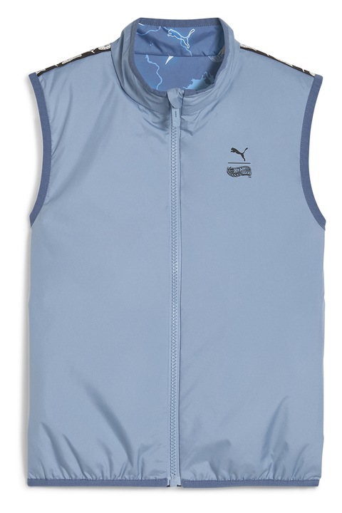 Puma, Kifordítható mellény logós részlettel, Azúrkék/Olajkék