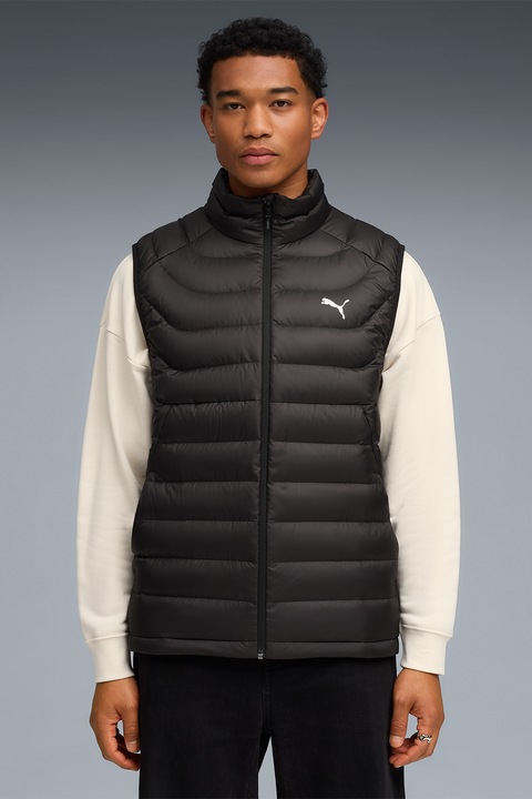 Puma, Vesta matlasata cu logo, Negru, XL