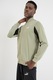 Puma, Trening cu logo si fermoar Poly, Negru/Verde pal