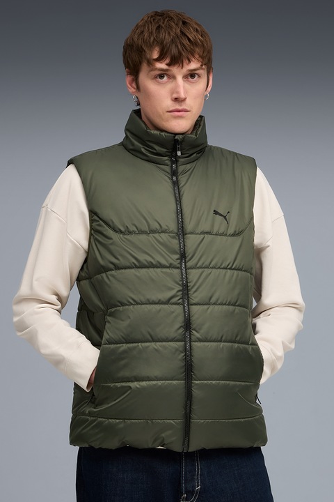 Puma, Vesta cu vatelina si guler inalt, Verde padure, S