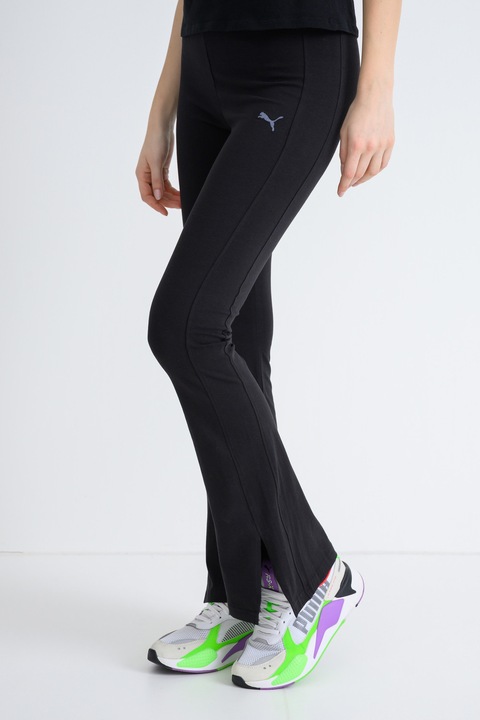 Puma, Colanti evazati cu slituri laterale si talie inalta Her, Negru