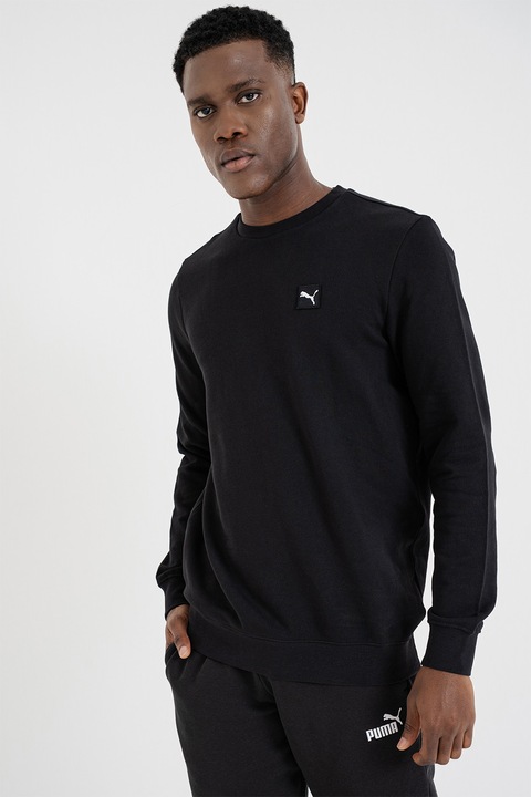 Puma, Bluza de trening cu decolteu la baza gatului Ess Elevated, Negru, XL